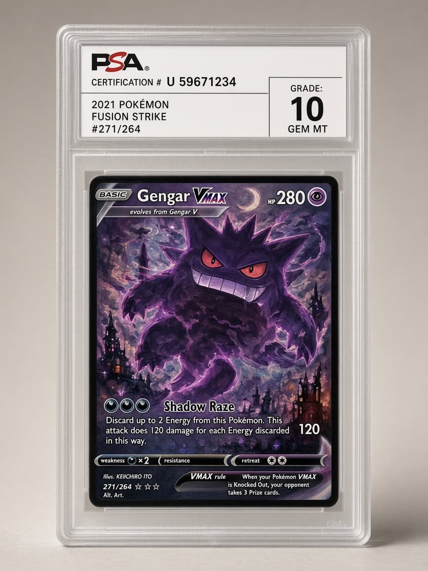 2021 Gengar VMAX Alt Art #271/264 — PSA 10