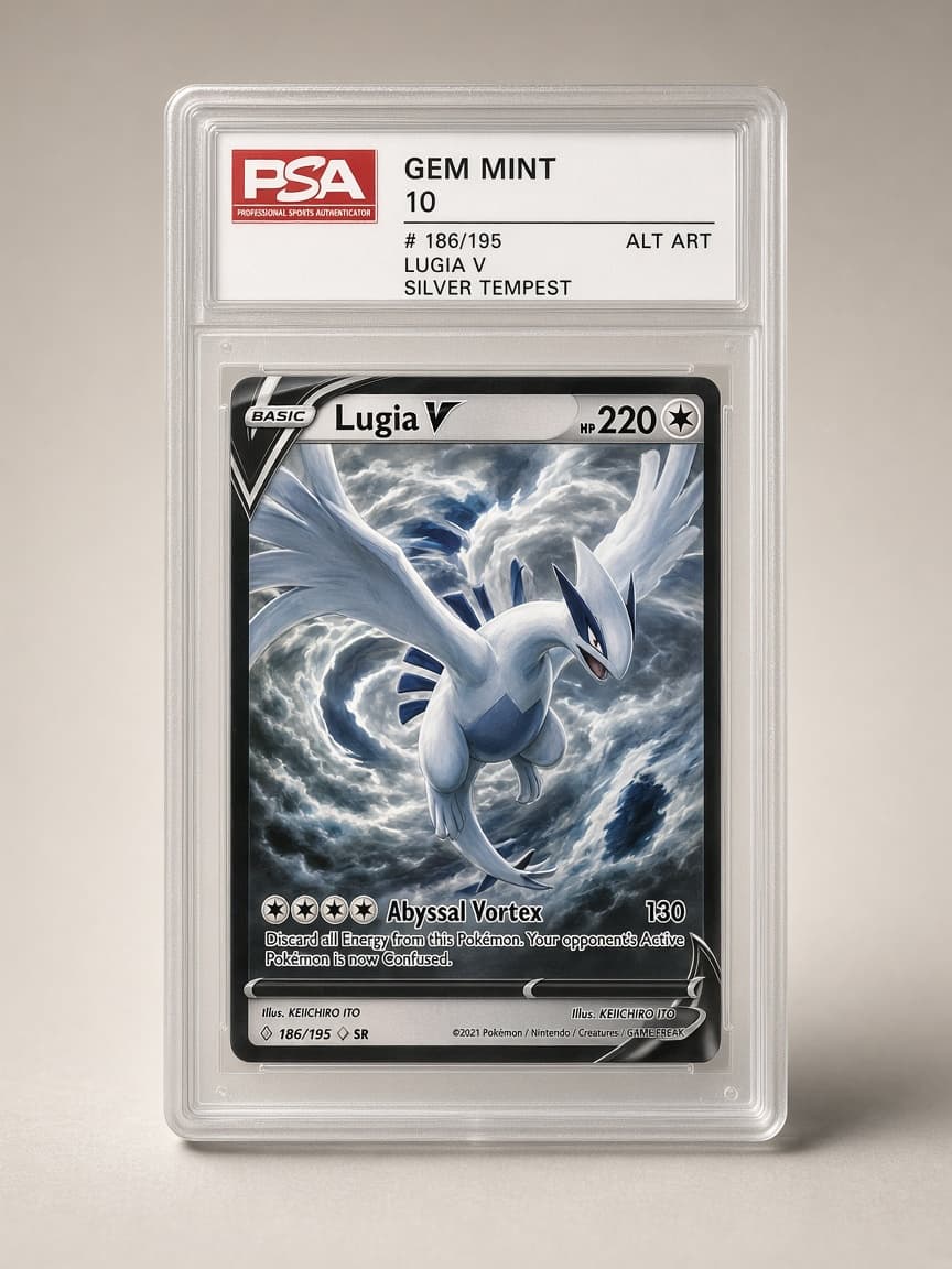 2022 Lugia V Alt Art #186/195 — PSA 10