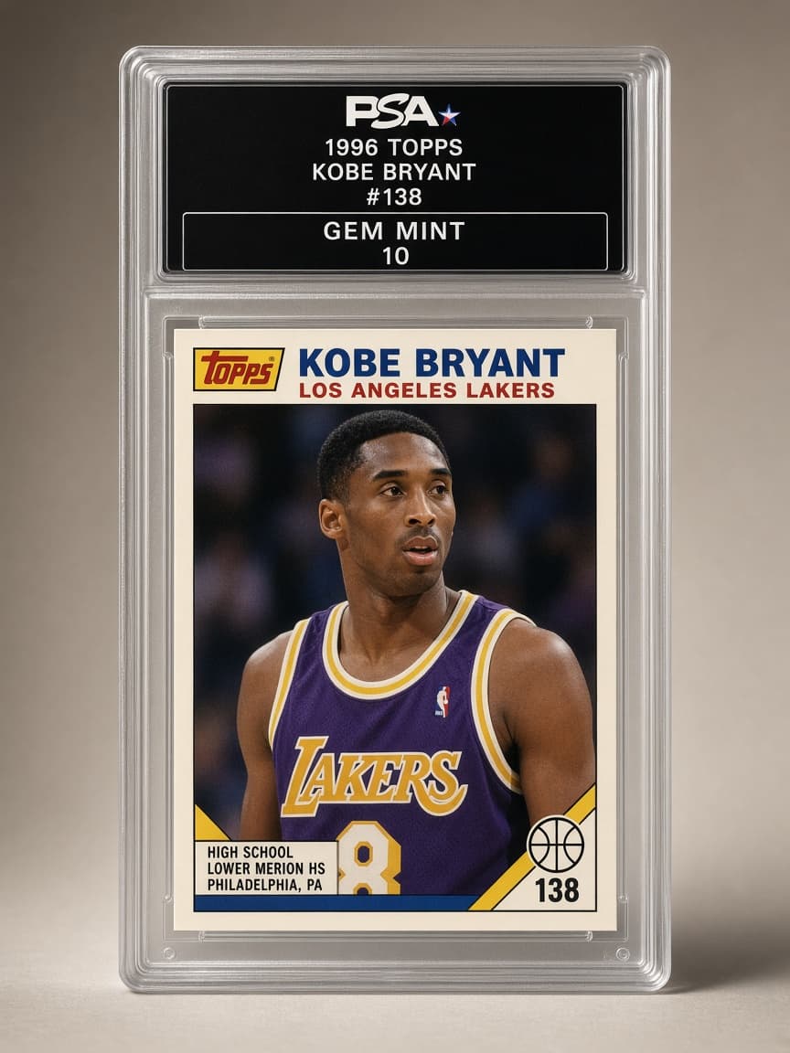 1996 Topps Kobe Bryant #138 Rookie — PSA 10