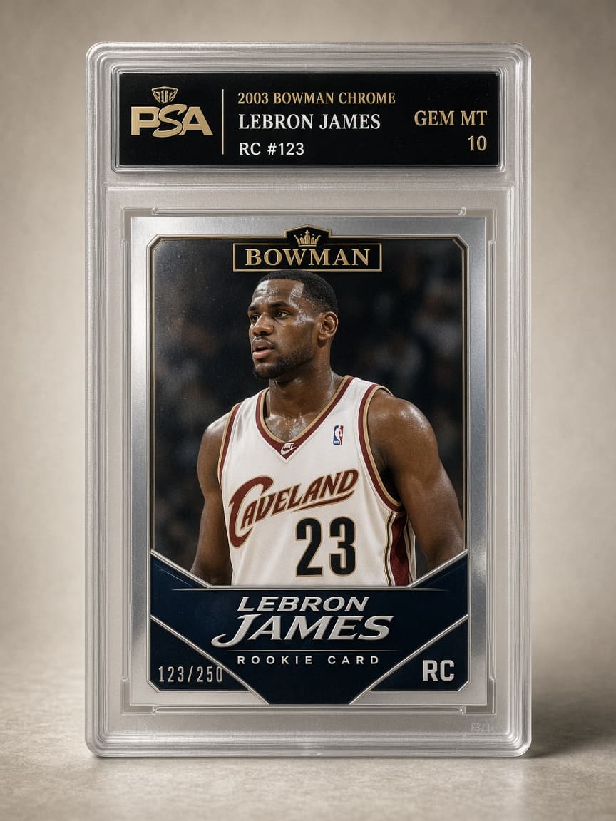 2003 Bowman LeBron James #123 Rookie — PSA 10