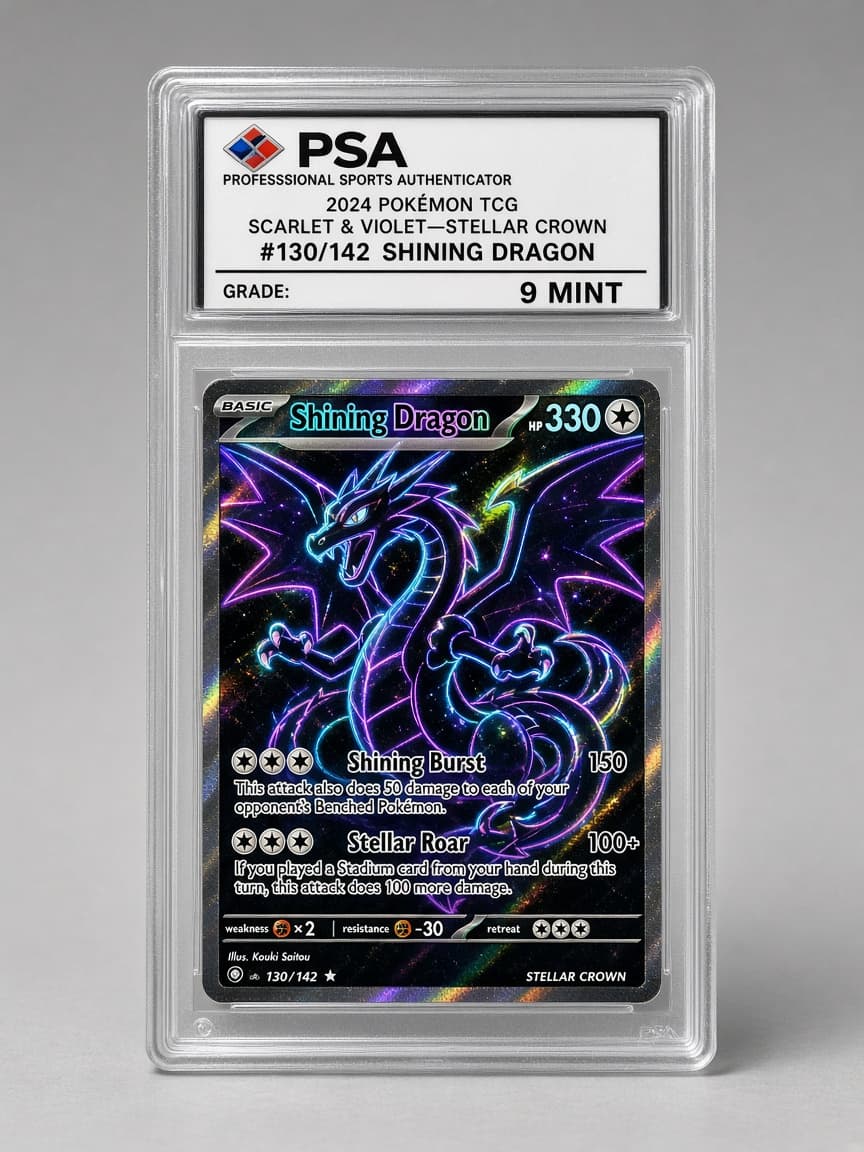 2002 Shining Charizard #107/105 — PSA 9